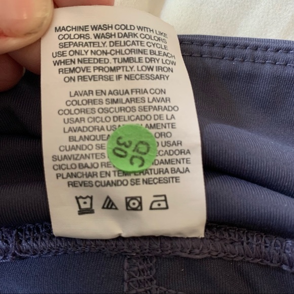 𝅺APANA Charcoal Gray Cropped Leggings With Calf Cutout Detail Size Small (907) - Picture 6 of 10